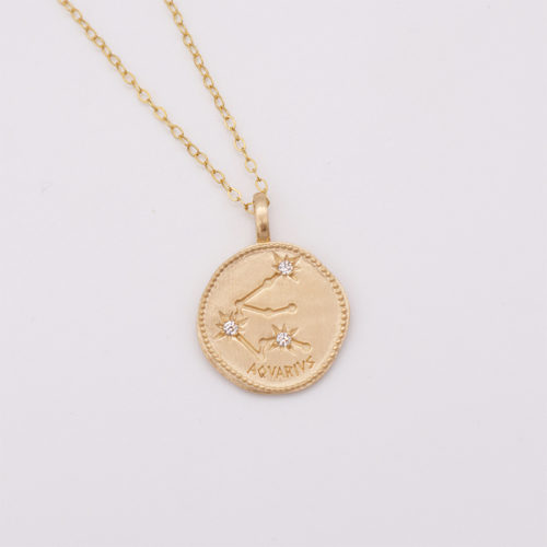 Collier constellation Verseau | Plaqué or